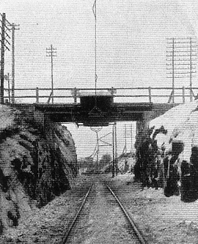 Bro över järnvägen