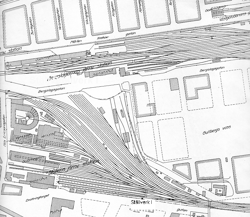Plan med ställverk I inritat
