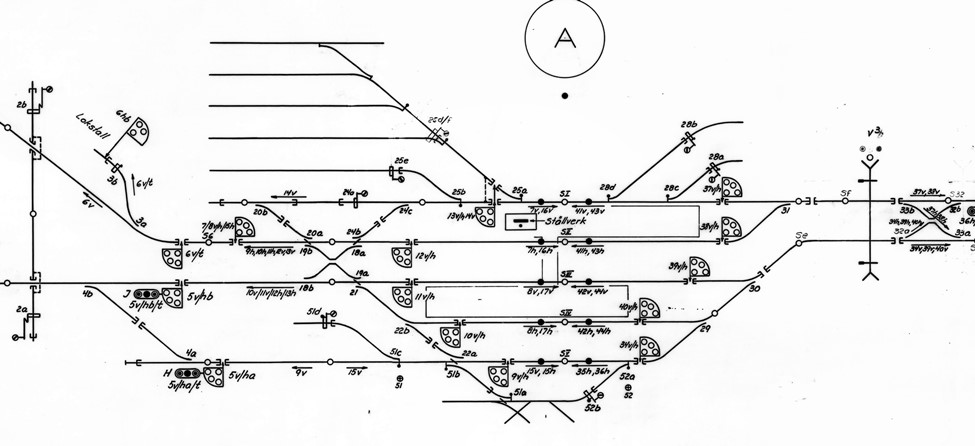 Del av ritning fr illuminerad sprplan