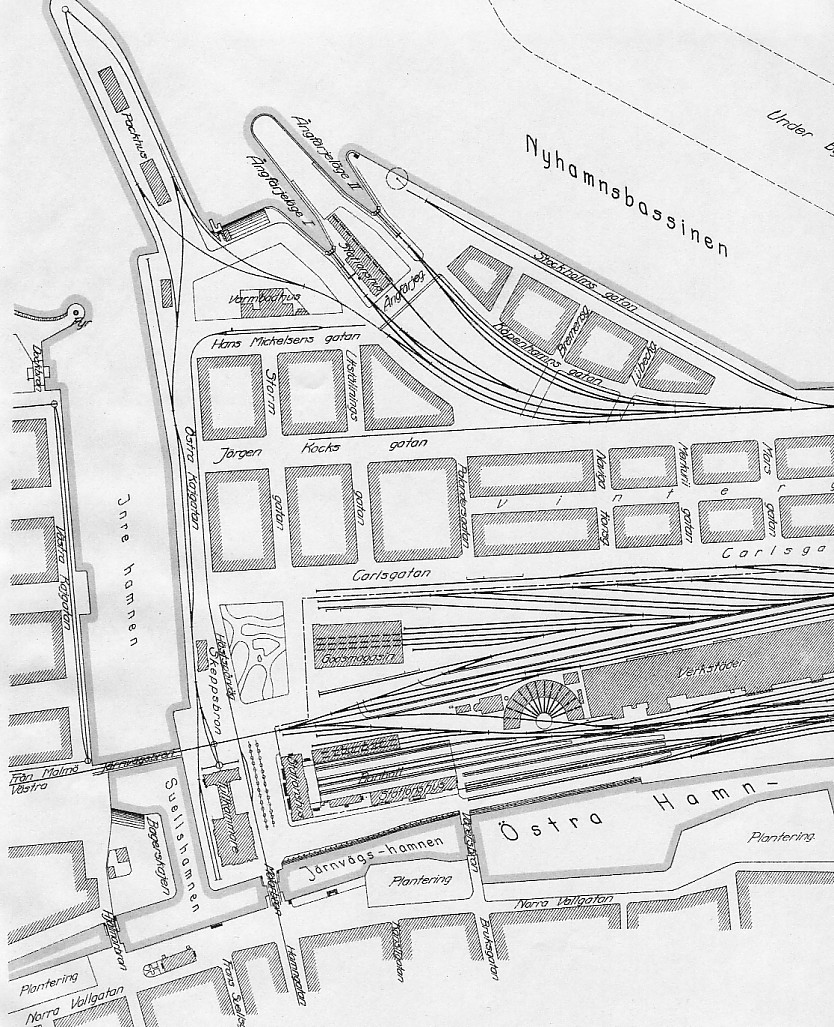 Spårplan för området kring stationshusen