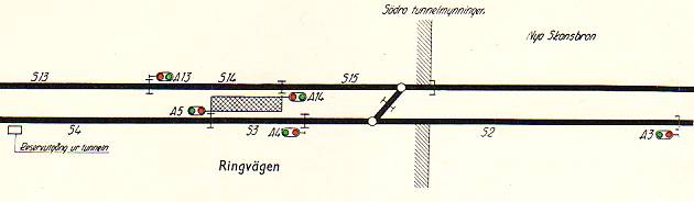 Signalinstruktionsritning området kring Ringvägen