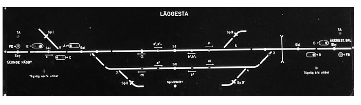 Illuminerad spårplan