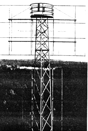 Antennsystem på en mast